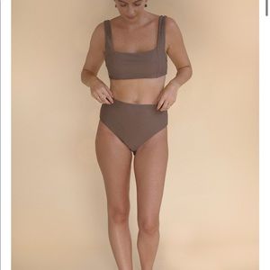 Ina Swim Bay Swim Top and Brief in Tort